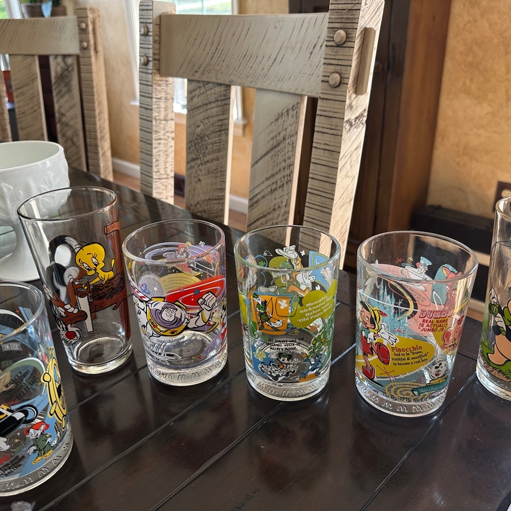 Colorful Cartoon Character Glass Set